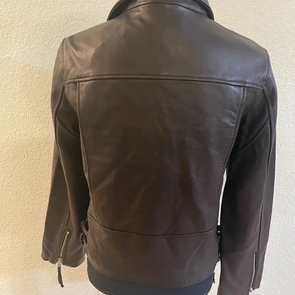 Heartloom Women’s Black 100% Lambskin Leather Jacket Size M - Picture 9 of 12